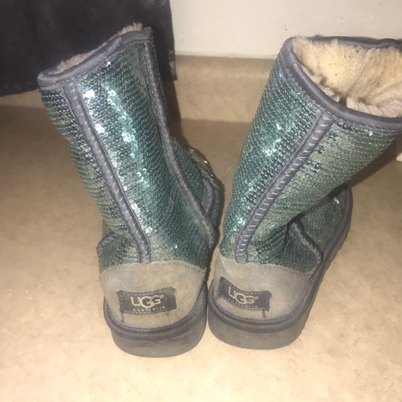 Ugg’s Blue Sparkly Boots - Picture 2 of 6